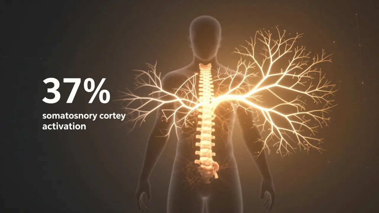 Kresba těla přeměňujícího se v světelné nervové spojení